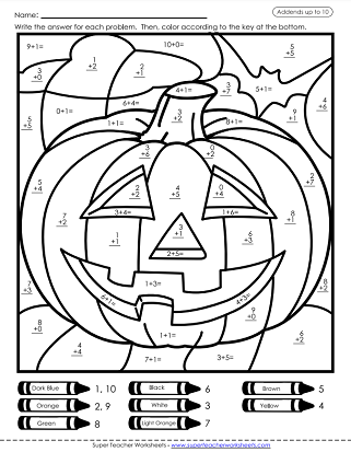 free math coloring pages 1st grade