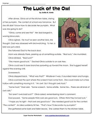 Halloween Reading Comprehension Worksheets Halloween Reading Comprehension Worksheets