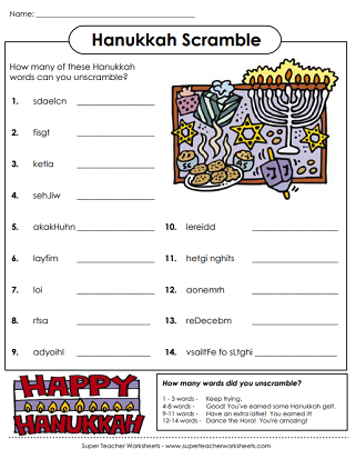 Hanukkah Activities (Printable)