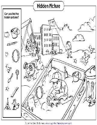 Puzzles: Hidden Picture Worksheets