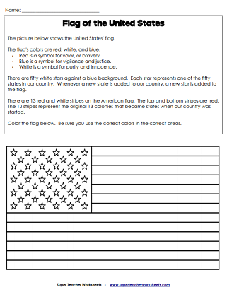 Independence Day - Worksheets (USA)