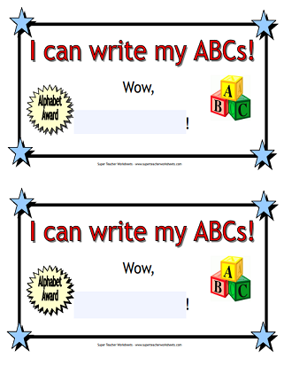 Kindergarten and Preschool Awards - Printable