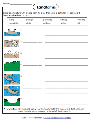 Landforms and Bodies of Water