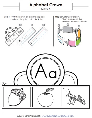 Letter A Worksheets (Alphabet)