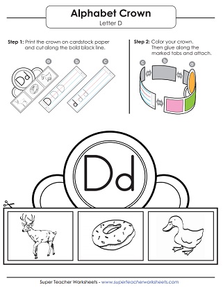 Letter D Worksheets - Recognize, Trace, & Print