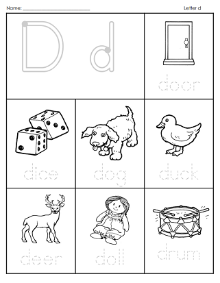 Phonemic Awareness & Phonics - Letter d