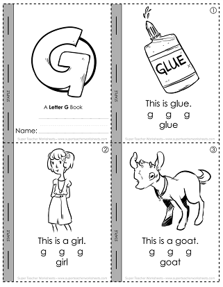 Printable Letter G Mini-Book