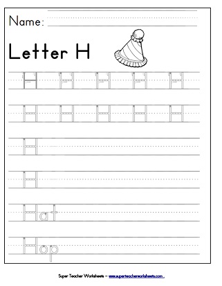Letter H Worksheet Letter H Worksheet