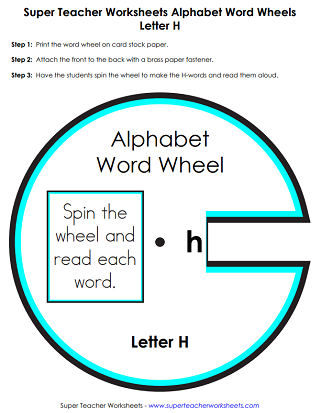 Letter H - Word Wheel