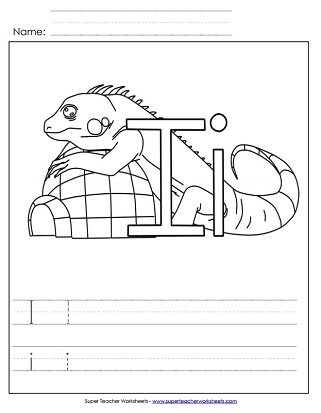 Letter I Worksheet