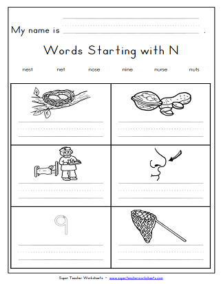 Phonemic Awareness & Phonics - Letter N n