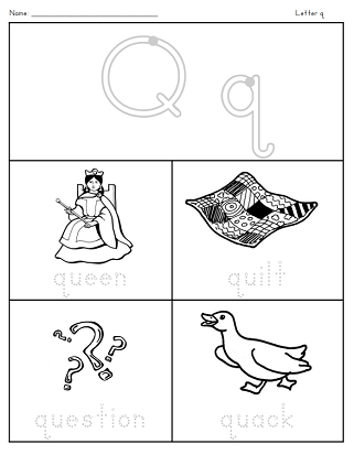 Letter Q Worksheets