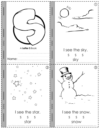 Printable Letter S Mini-book