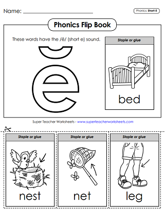 Short - E Worksheets