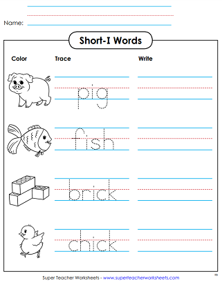 Short - I Worksheets