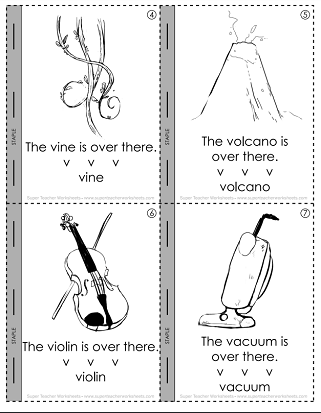 Printable Letter V Mini-book Printable Letter V Mini-book