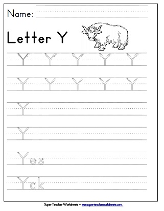 31+ Worksheet Letter Y