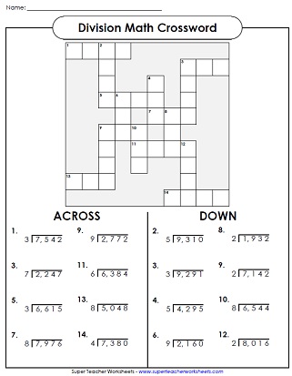 Long Division (With 3-Digit Dividends) - Worksheets