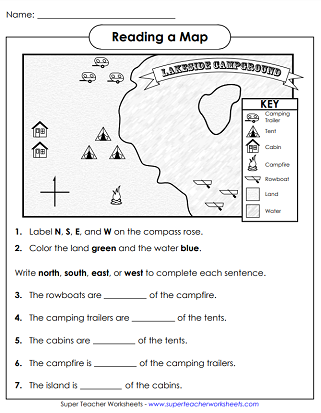 Map Skills - Worksheets
