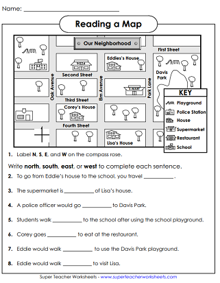 Map Skills Worksheets