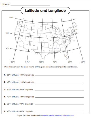 blank map worksheets