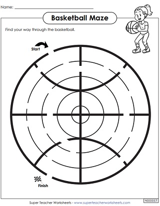 Maze Puzzle Worksheet