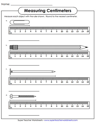 Metric Measurement Worksheets Centimeters Cm And Millimeters Mm