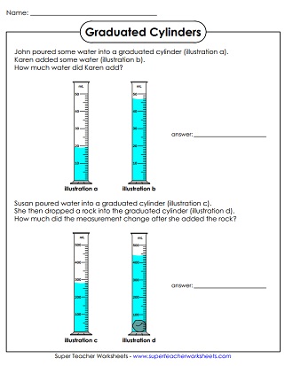 Measurement - Graduated Cylinders (Printable)