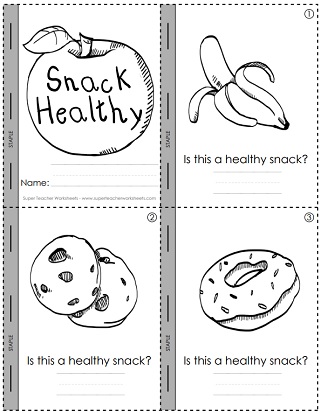 Mini Book Kids - Snack Healthy