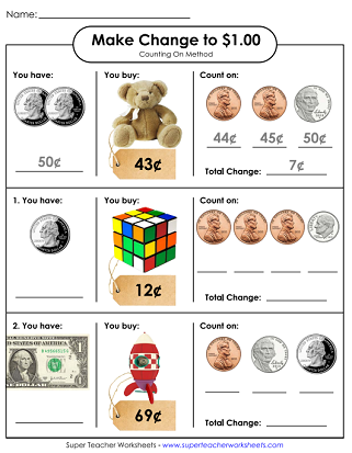 Making Change (Money Worksheets)