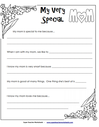 Mother's Day Worksheets