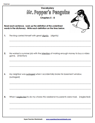 Literacy Book Unit - Printable Worksheets