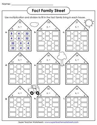 Multiplication (0-12) Worksheets