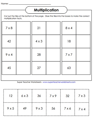 Printable Multiplication Worksheets