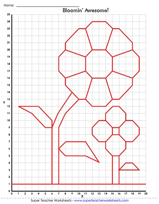 Mystery Graph Picture Worksheets