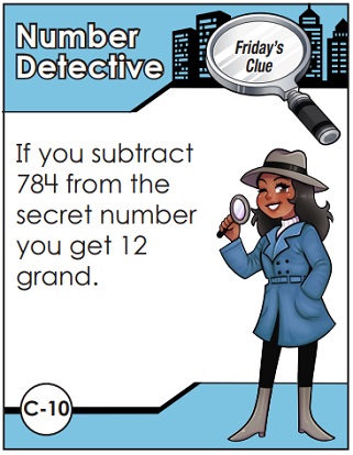 Mystery Number Worksheets - 2nd, 3rd, 4th, 5th grades