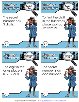 Number Detective Place Value