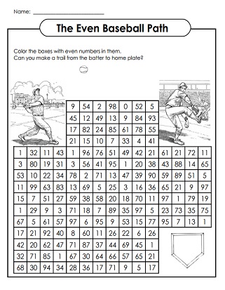 Even And Odd Numbers Chart For 2nd Grade