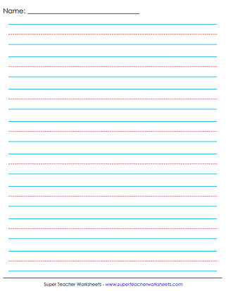 Primary Paper Lined Paper Graph Paper