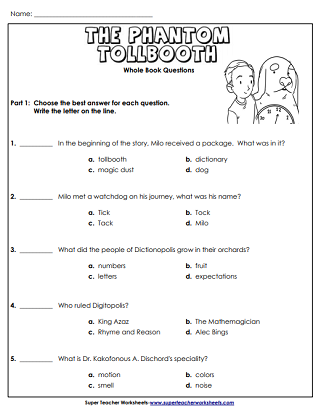 Ani Chart For Phantom Tollbooth