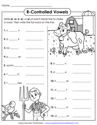 Phonics Worksheets - AR