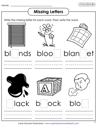 Phonics Worksheets - BL 