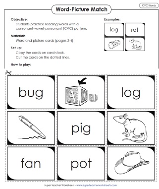 Phonics CVC Words Activity