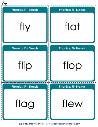 FL Blend Sound - Phonics Worksheets