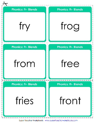 Phonics Consonant Blend FR - Printable Worksheets