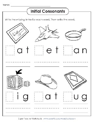 Get & Use 72 Beginning Initial Consonants Picture & Words Cards – Work/Life  English