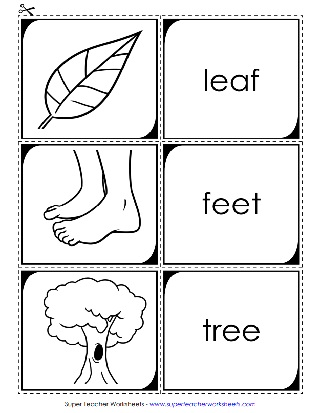 Printable Phonics Flashcards - Long E Sound - Worksheets