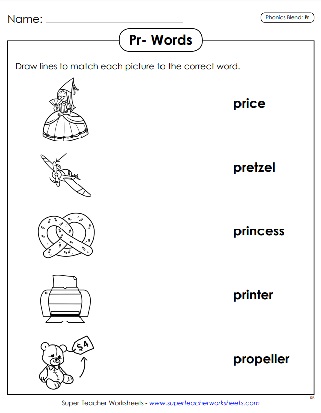 PR Sound - Printable Phonics Worksheets