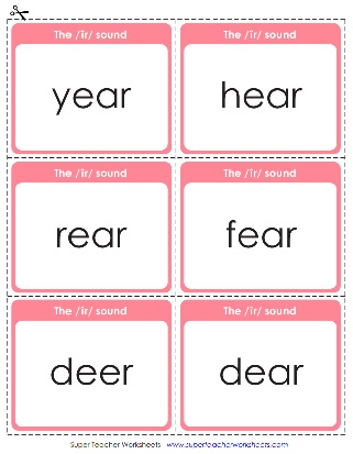 Phonics Worksheets - R Controlled EER Sound