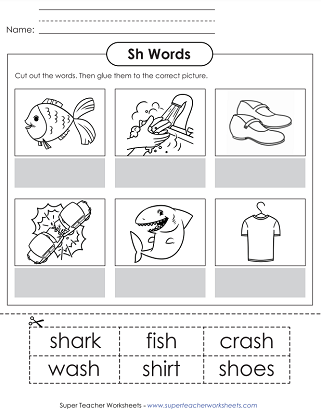 Phonics Worksheets - SH Sound